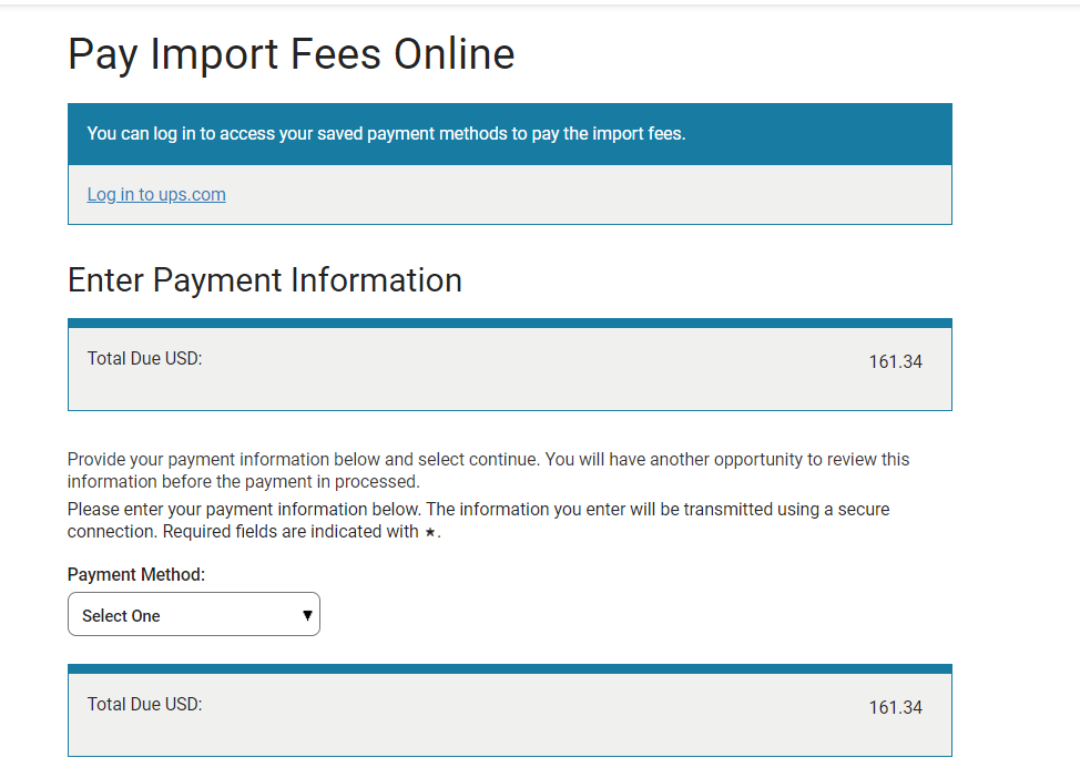 How to pay tariffs on UPS official website?NewsTobecan Logistics 广东